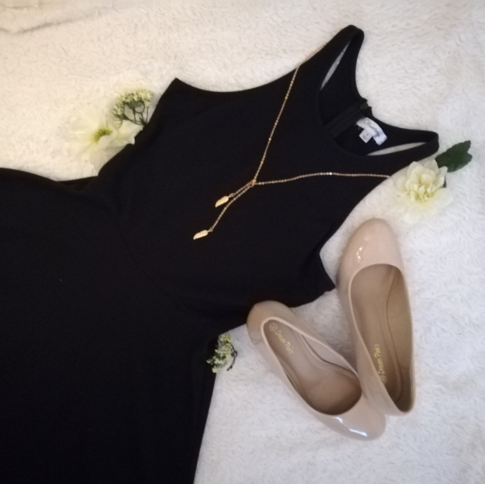 Plain Black Short Dress ONLY